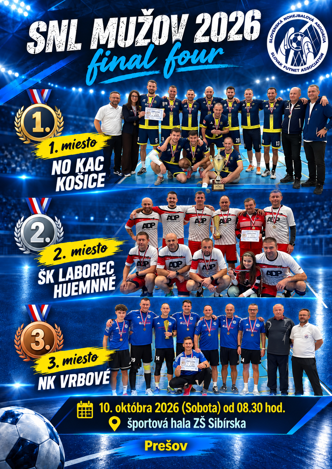 I. SNL mužov 2026 pozná svojich víťazov - NO KAC Košice opäť na tróne!